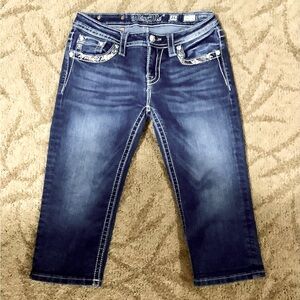 GIRLS MISS ME CAPRI JEANS SIZE 16
